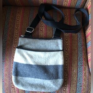 American Eagle Outfitters Gray and Black Messenger Bag